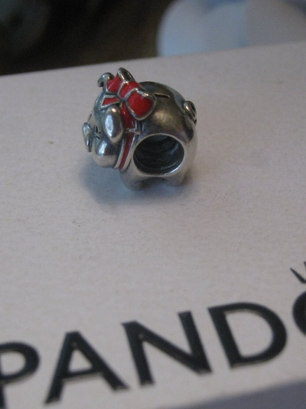 Authentic PANDORA Silver Lucky Piggy Bank